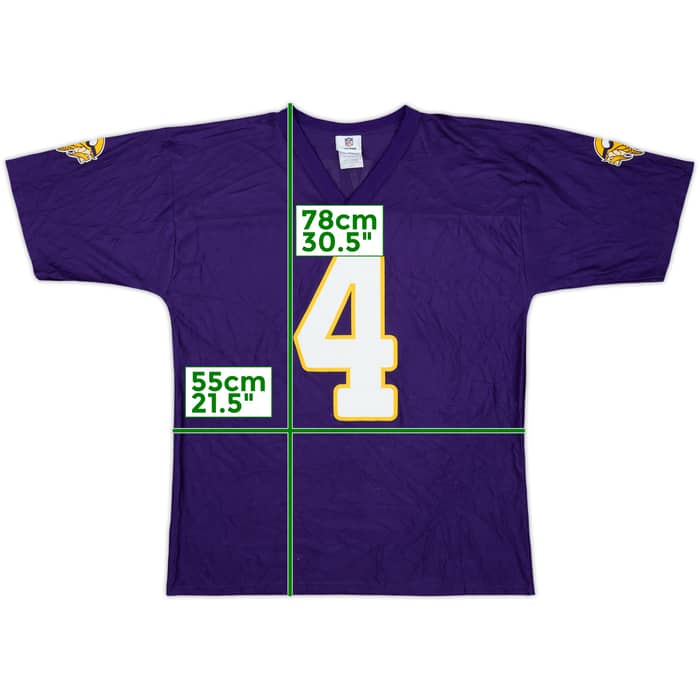 2009-10 Minnesota Vikings Favre #4 NFL Replica Home Jersey - 6/10 - (L)