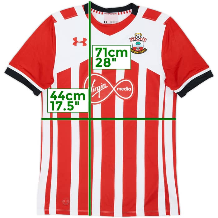 2016-17 Southampton Home Shirt - 7/10 - (XL.Boys)