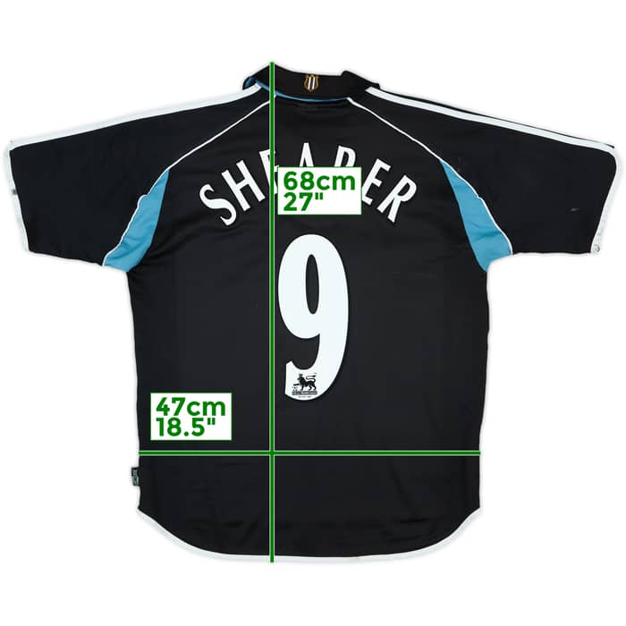 2000-01 Newcastle Away Shirt Shearer #9 - 5/10 - (L)