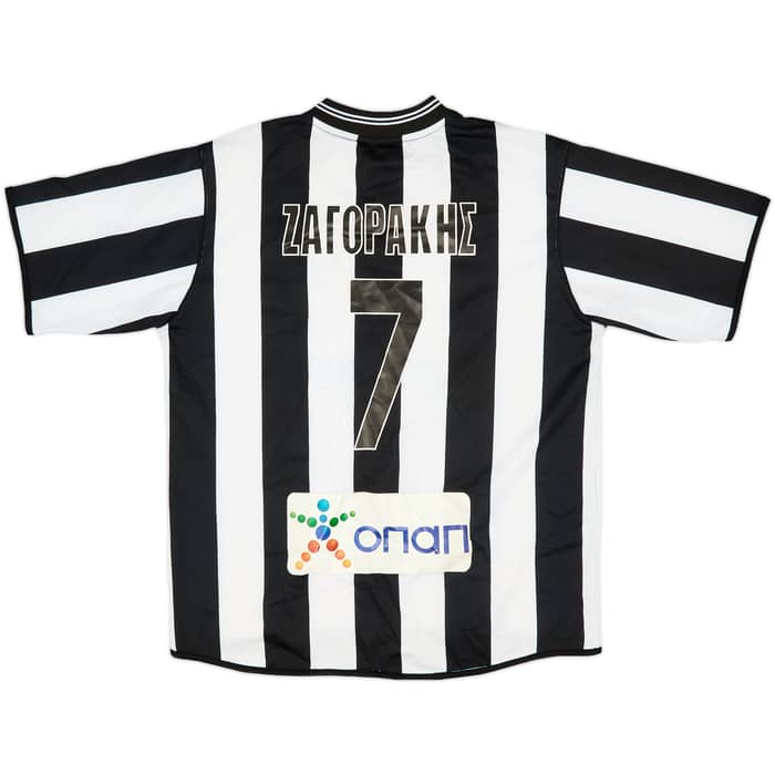 2005-06 PAOK Supporters Home Shirt Zagorakis #7 - 6/10 - (M)