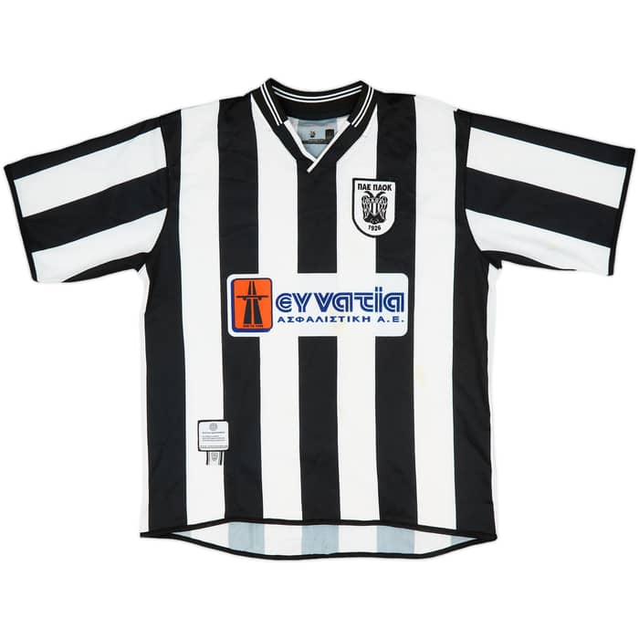 2005-06 PAOK Supporters Home Shirt Zagorakis #7 - 6/10 - (M)