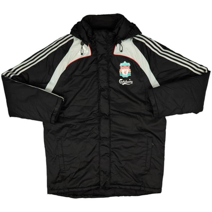 2008-09 Liverpool adidas Padded Bench Coat - 9/10 - (XL)