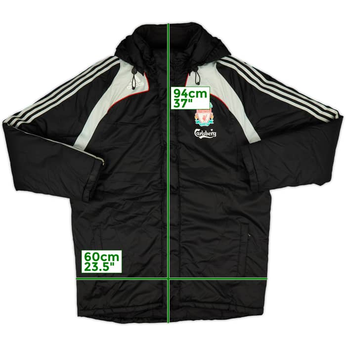 2008-09 Liverpool adidas Padded Bench Coat - 9/10 - (XL)