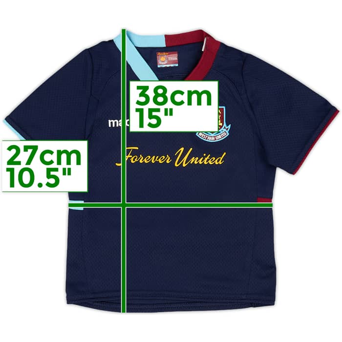 2012-13 West Ham Away Shirt - 9/10 - (12-18 Months)