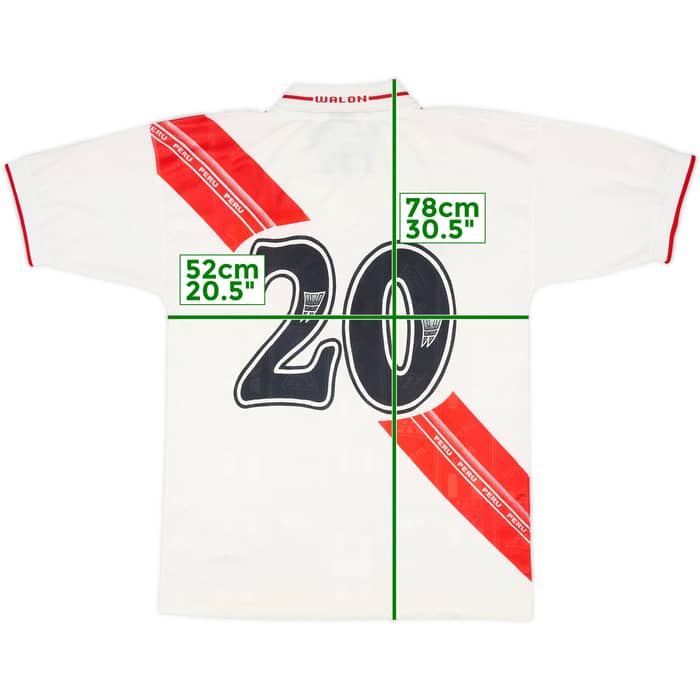2000-01 Peru Home Shirt #20 - 9/10 - (M)