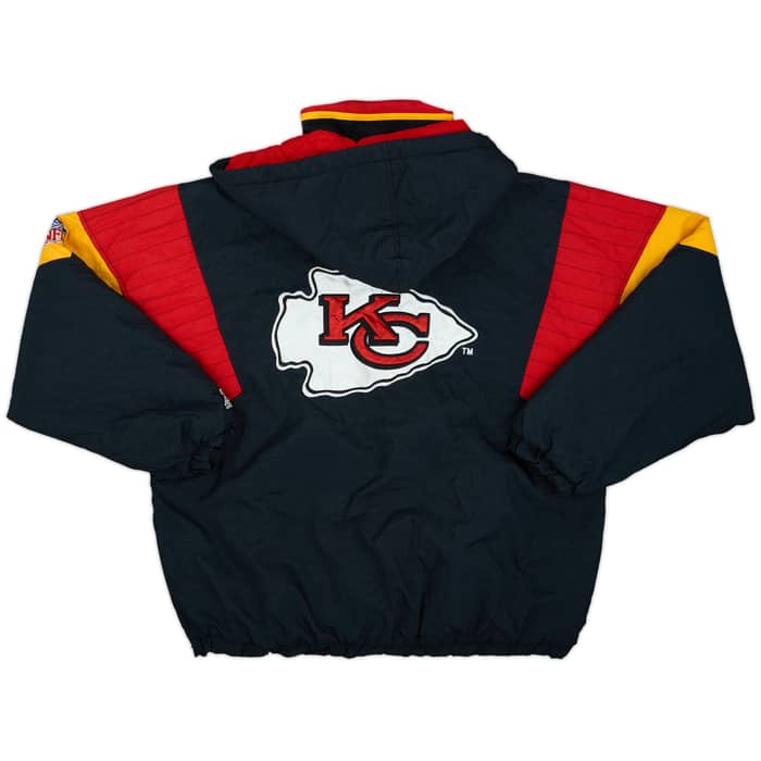 1990s Kansas City Chiefs Starter 1/2 Zip Rain Coat - 5/10 - (XL)