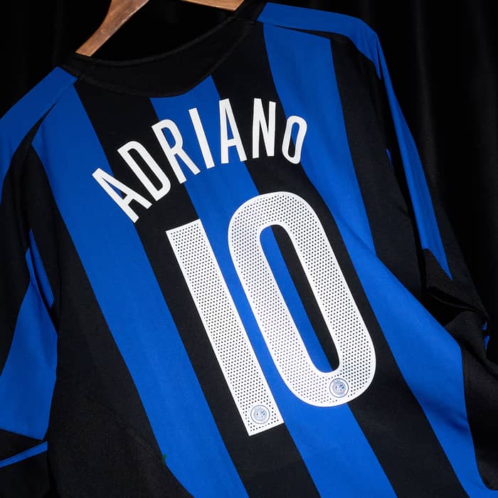 2005-06 Inter Milan Home Shirt Adriano #10 - 8/10 - (XL)