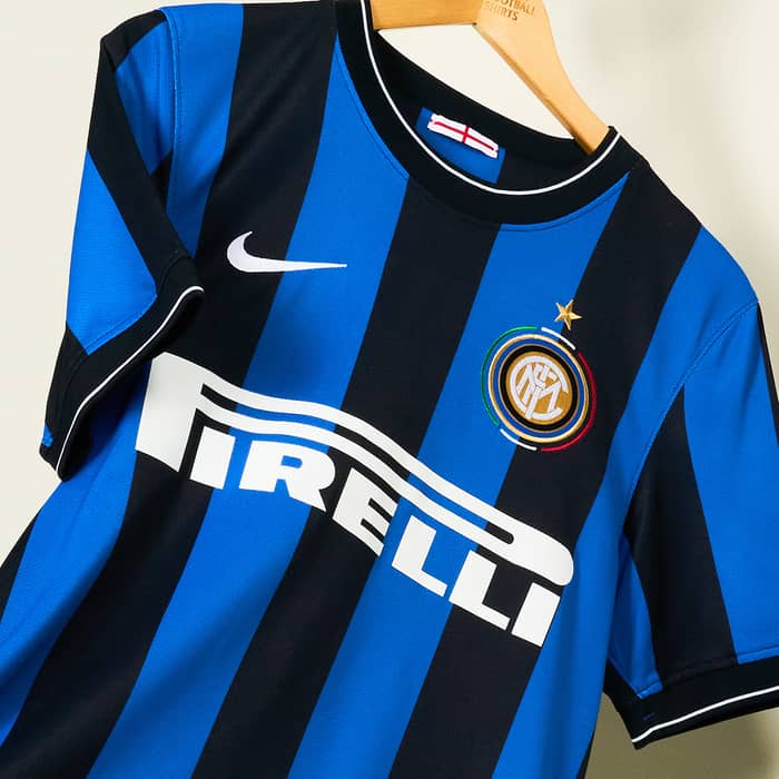 2009-10 Inter Milan Maillot Domicile Balotelli #45 - 10/10 - (S)