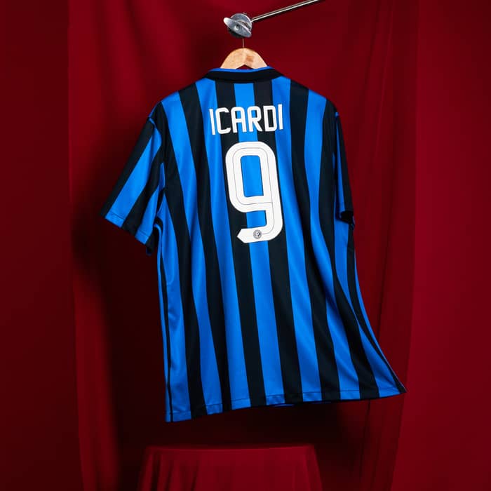 2015-16 Inter Milan Home Shirt Icardi #9 - 9/10 - (XXL)