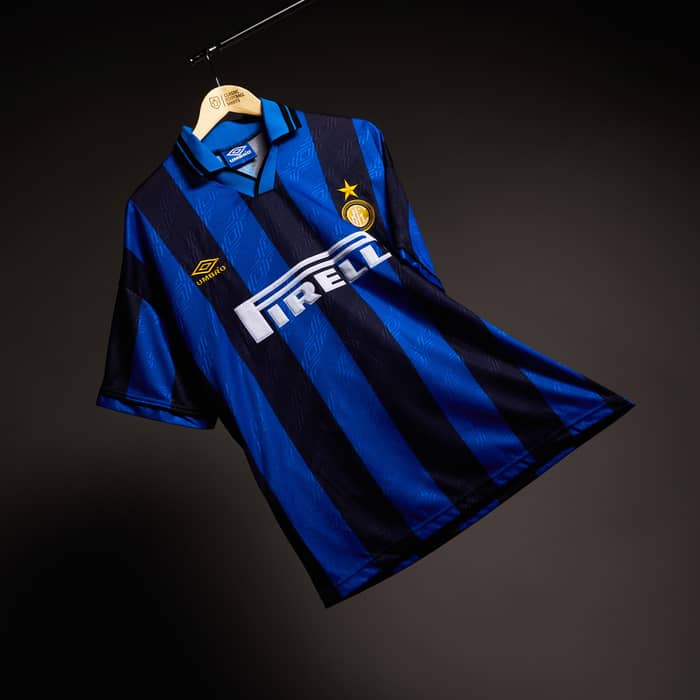1995-96 Inter Milan Home Shirt R.Carlos #6 - 9/10 - (L)