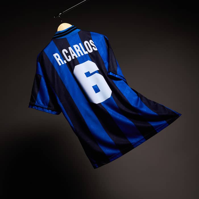 1995-96 Inter Milan Home Shirt R.Carlos #6 - 9/10 - (L)