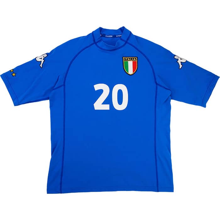 2000-01 Italy Home Shirt Totti #20 (Excellent) L