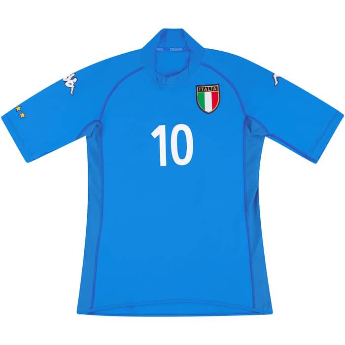 2002 Italy Home Shirt Totti #10