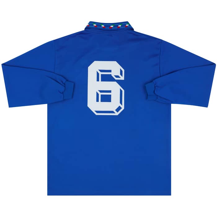 1992 Italy Serie C XI Match Issue Home L/S Shirt #6 (Di Biagio)