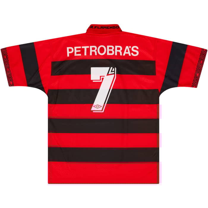 1994-95 Flamengo Centenary Home Shirt #7 - 8/10 - (L)