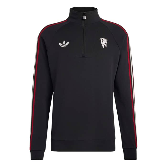 2025-26 Manchester United adidas Originals 1/4 Zip Top