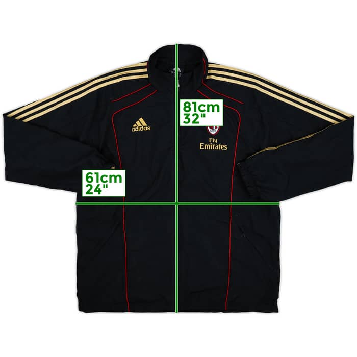 2010-11 AC Milan adidas Track Jacket - 7/10 - (L/XL)