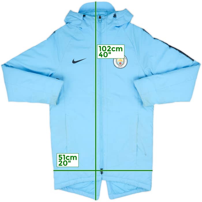 2018-19 Manchester City Nike Padded Bench Coat - 5/10 - (S)