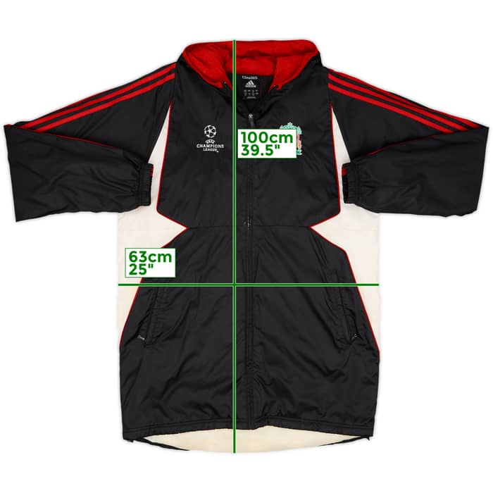 2007-08 Liverpool adidas CL Padded Bench Coat - 6/10 - (L)