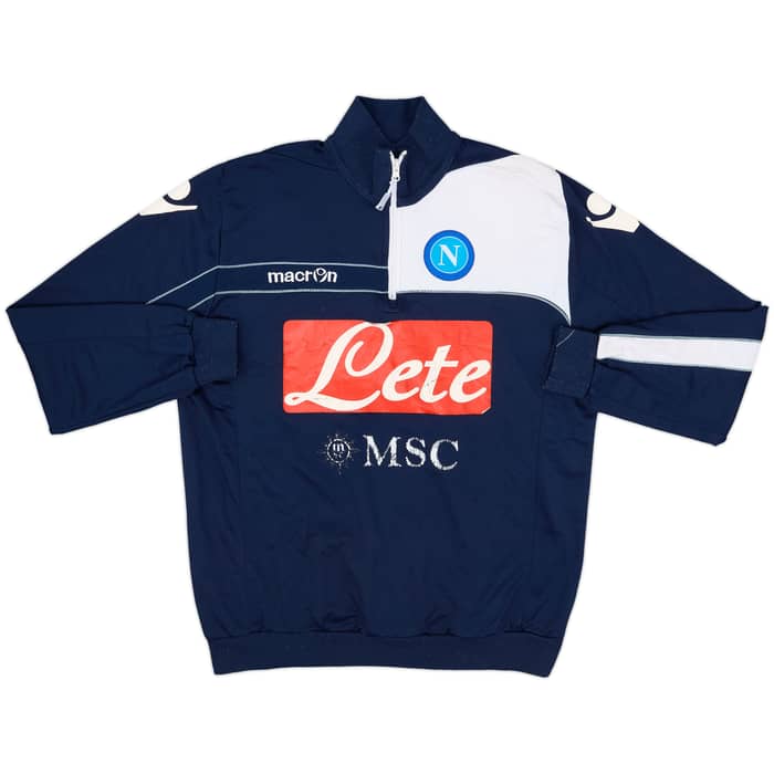 2011-12 Napoli Macron 1/4 Zip Drill Top - 5/10 - (XL)
