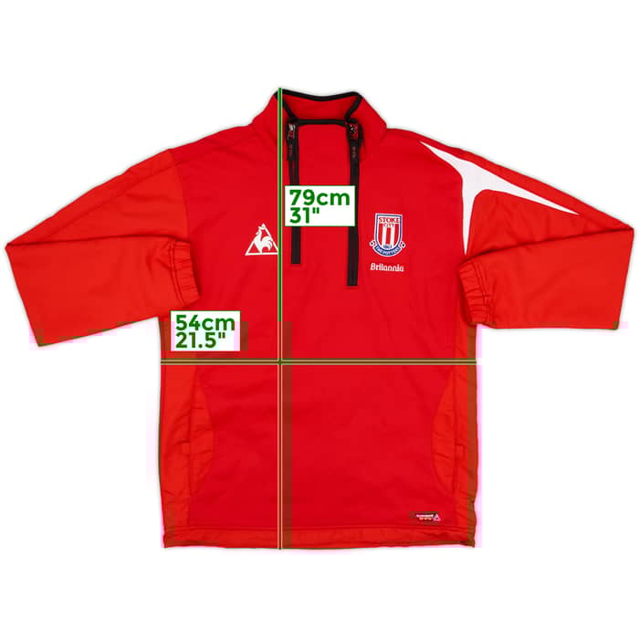 2007-08 Stoke City Le Coq Sportif 1/4 Zip Drill Top - 8/10 - (M)
