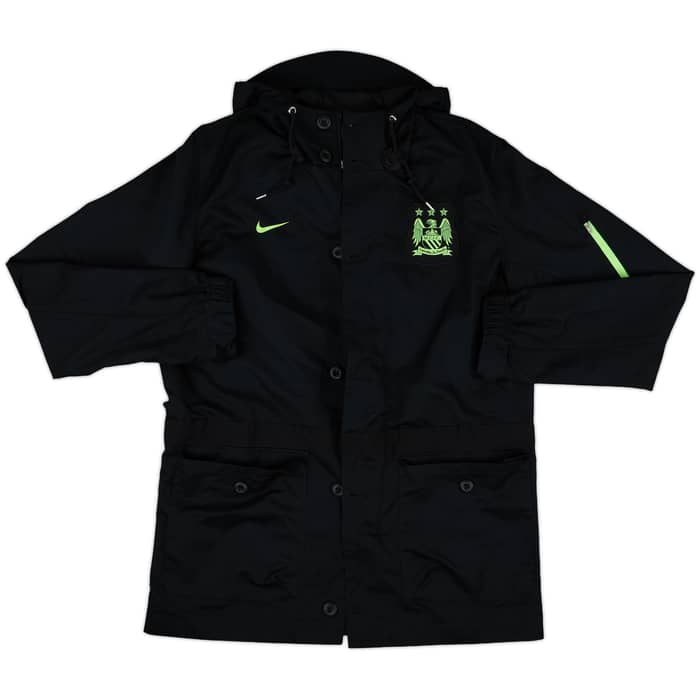 2015-16 Manchester City Nike Hooded Rain Jacket - 8/10 - (M)