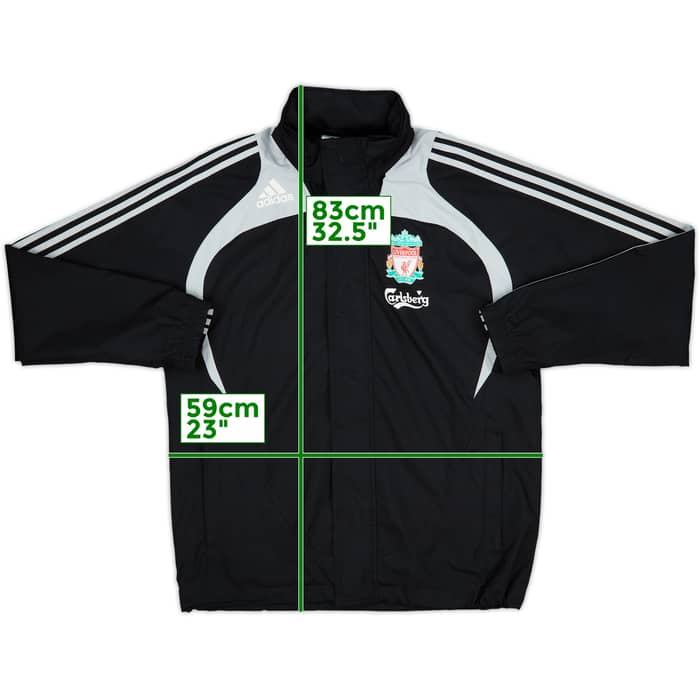 2008-09 Liverpool adidas Hooded Rain Jacket - 10/10 - (S)