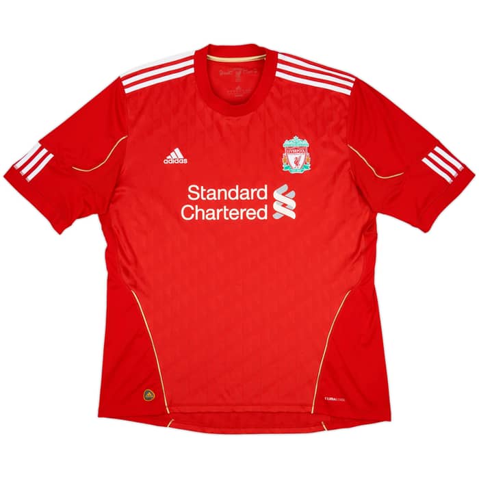 2010-12 Liverpool Home Shirt Gerrard #8 - 6/10 - (3XL)