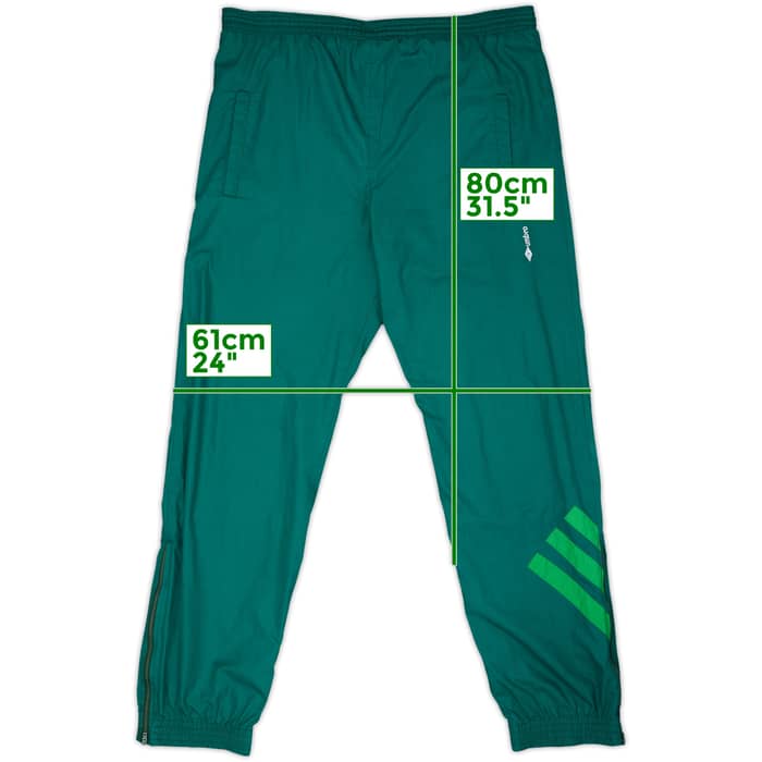 1991-93 Celtic Umbro Track Pants/Bottoms - 10/10 - (L)