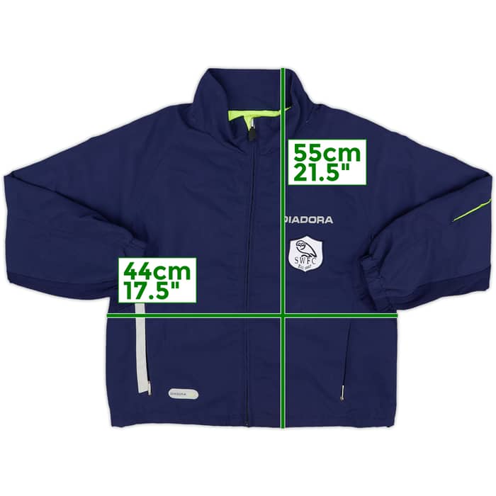 2004-06 Sheffield Wednesday Diadora Track Jacket - 8/10 - (S.Boys)