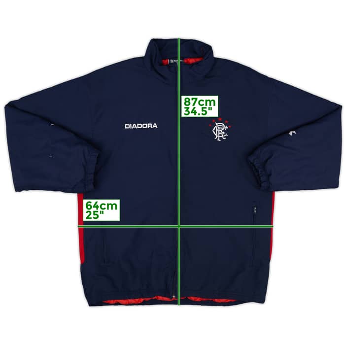 2003-04 Rangers Diadora Padded Coat - 5/10 - (XL)