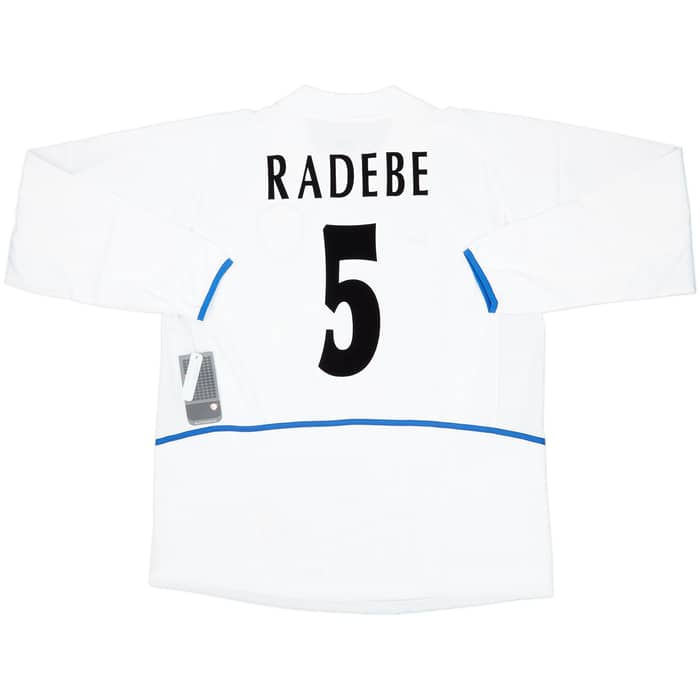 2002-03 Leeds United Home L/S Shirt Radebe #5 (XL)