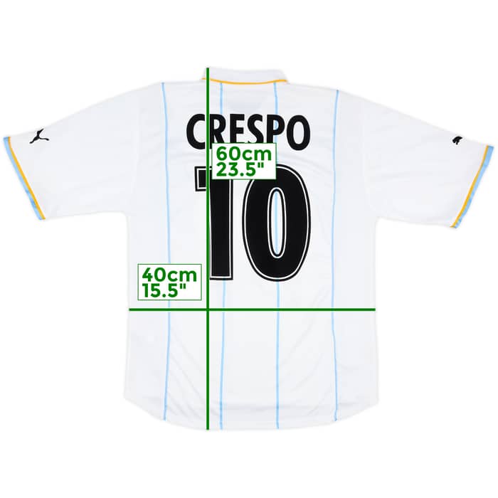 2001-02 Lazio Maillot Domicile Européen Crespo #10 - 8/10 - (L)