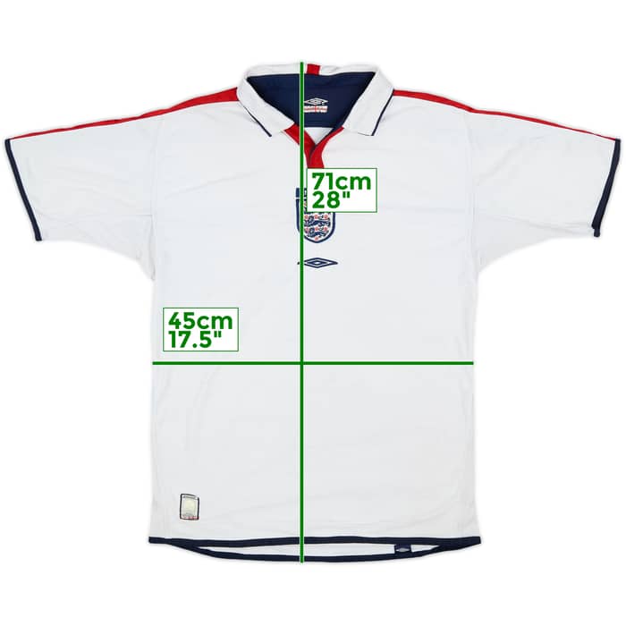 2003-05 England Home Shirt - 5/10 - (L)