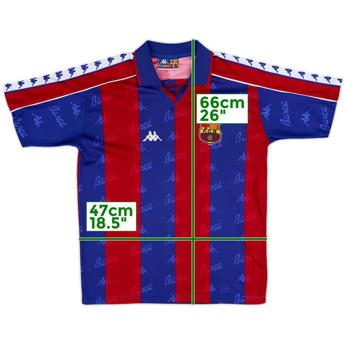 1992-95 Barcelona Basic Home Shirt & Shorts - 8/10 - (S)