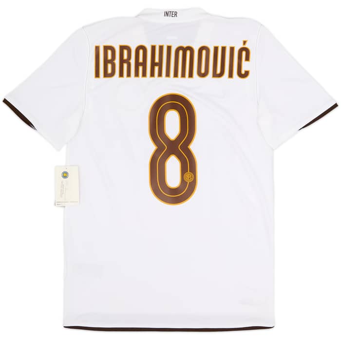 Camiseta de visitante del Inter Milan 2008-09 Ibrahimovic #8 (S)