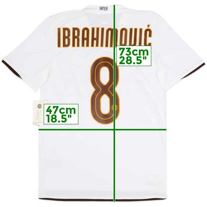 Camiseta de visitante del Inter Milan 2008-09 Ibrahimovic #8 (S)