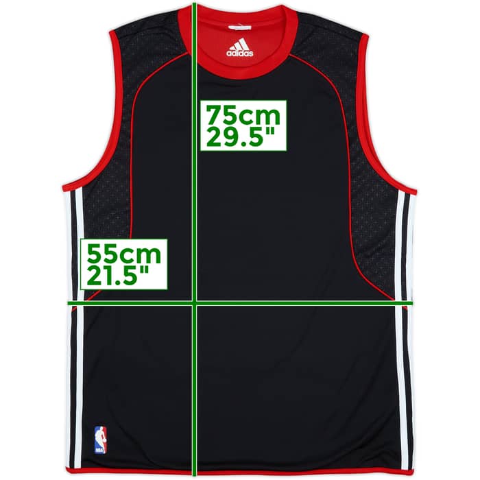 2009-10 Chicago Bulls adidas Reversible Training Jersey - 7/10 - (L)