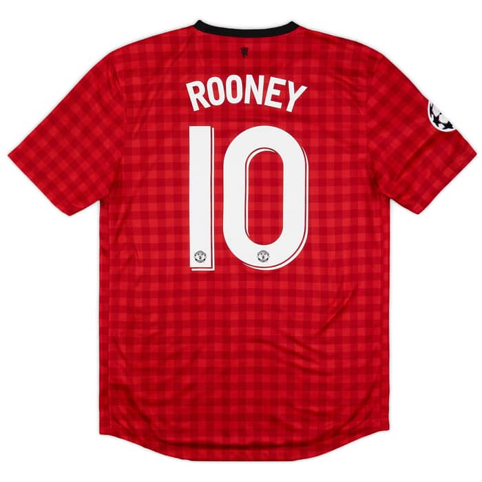 2012-13 Manchester United CL Home Shirt Rooney #10