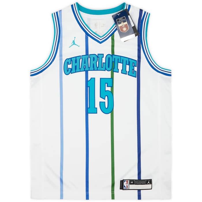 1988 Charlotte Hornets Walker #15 Nike Hardwood Classics Swingman Jersey Y - W/Tags