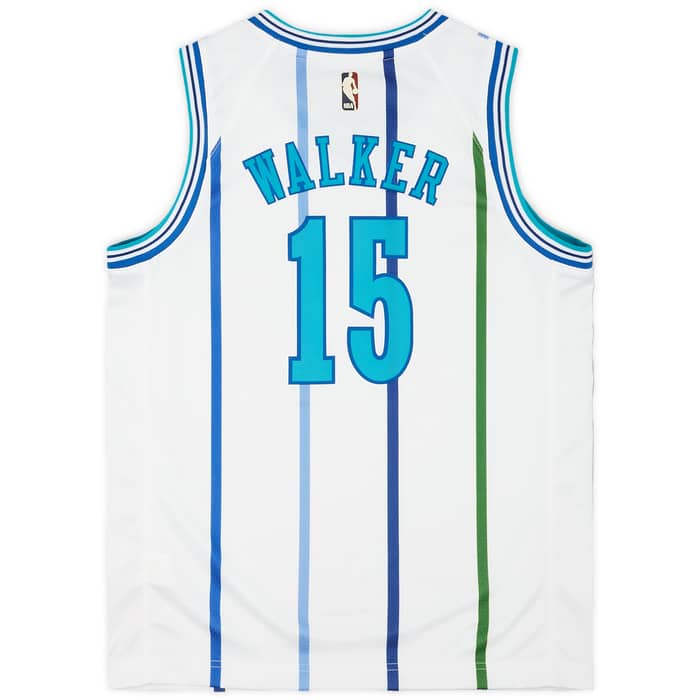 1988 Charlotte Hornets Walker #15 Nike Hardwood Classics Swingman Jersey Y - W/Tags