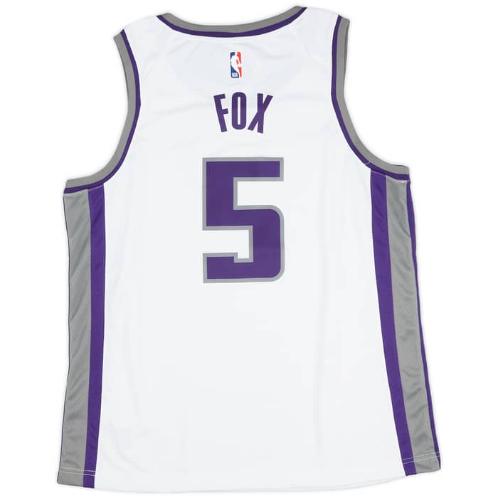 2017-23 Sacramento Kings Fox #5 Nike Swingman Home Jersey (S)