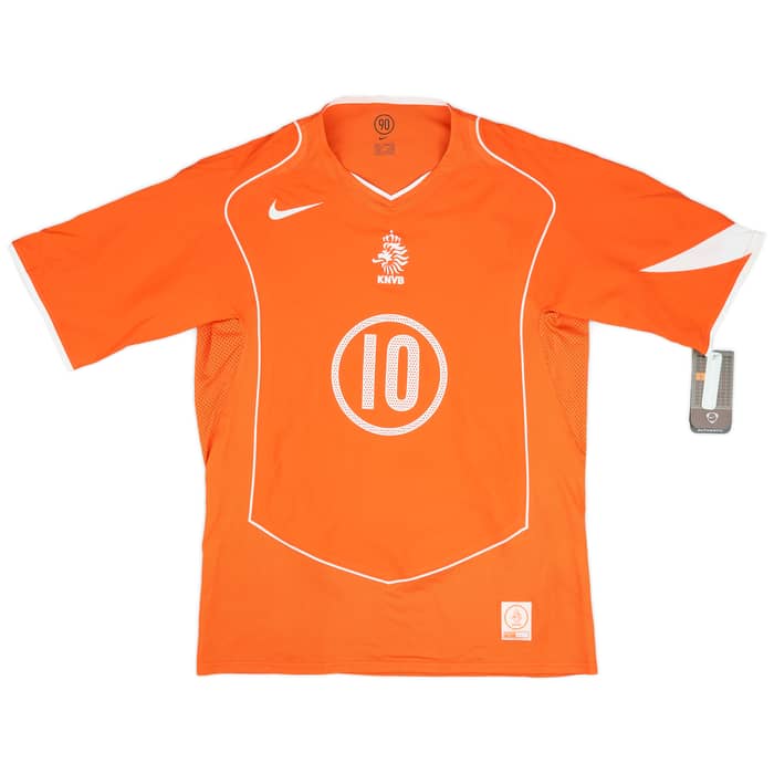 2004-06 Netherlands Limited Edition Player Issue Home Shirt 2112/5000 V.Nistelrooy #10 (L)