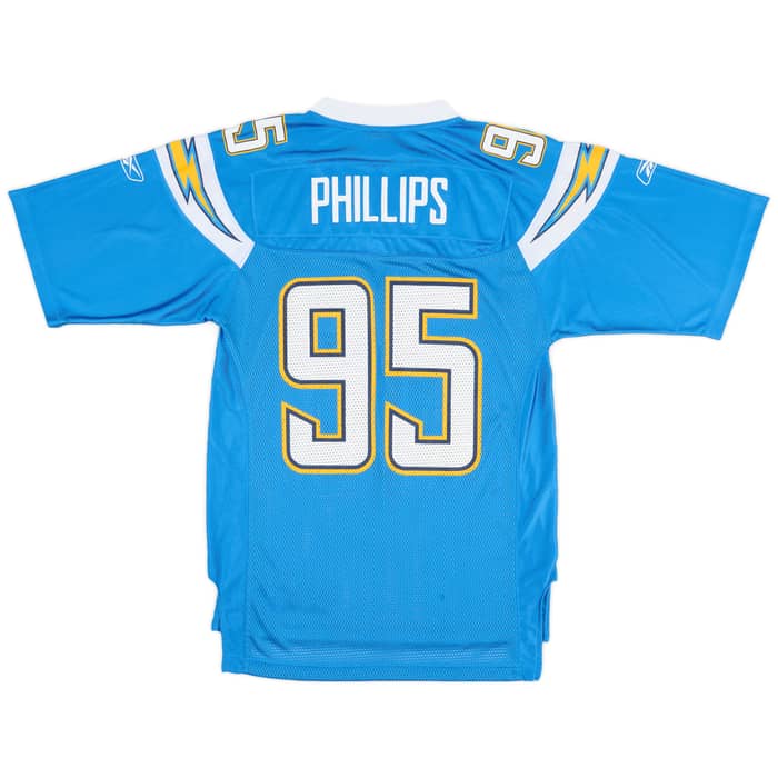 2007 San Diego Chargers Phillips #95 Reebok On Field Alternate Jersey (Excellent) S