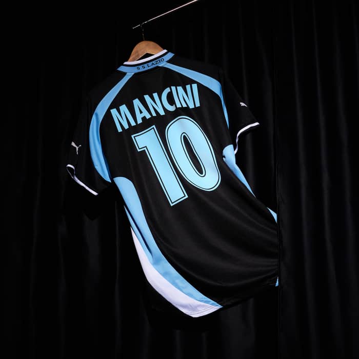 1999-00 Lazio Away Shirt Mancini #10 - 8/10 - (L)