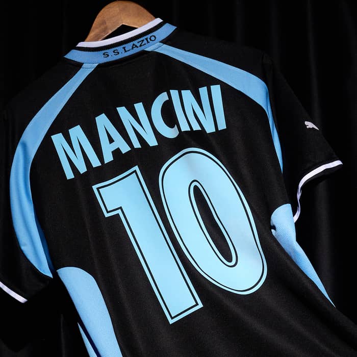 1999-00 Lazio Away Shirt Mancini #10 - 8/10 - (L)