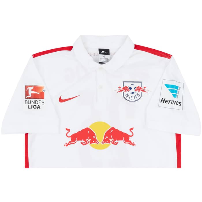 2015-16 RB Leipzig Match Issue Home Shirt Hierlander #25