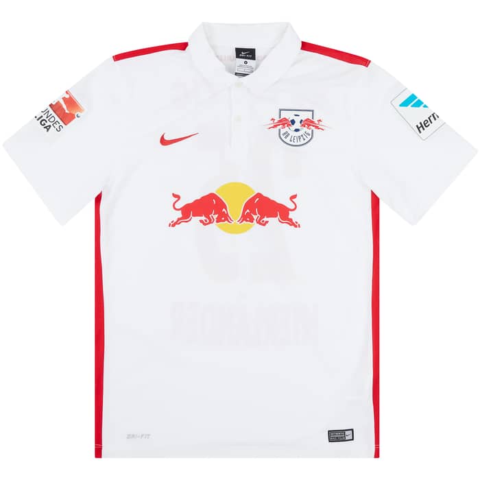 2015-16 RB Leipzig Match Issue Home Shirt Hierlander #25