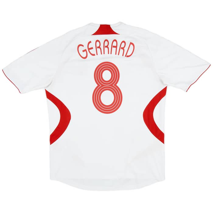 2007-08 Liverpool Away Shirt Gerrard #8