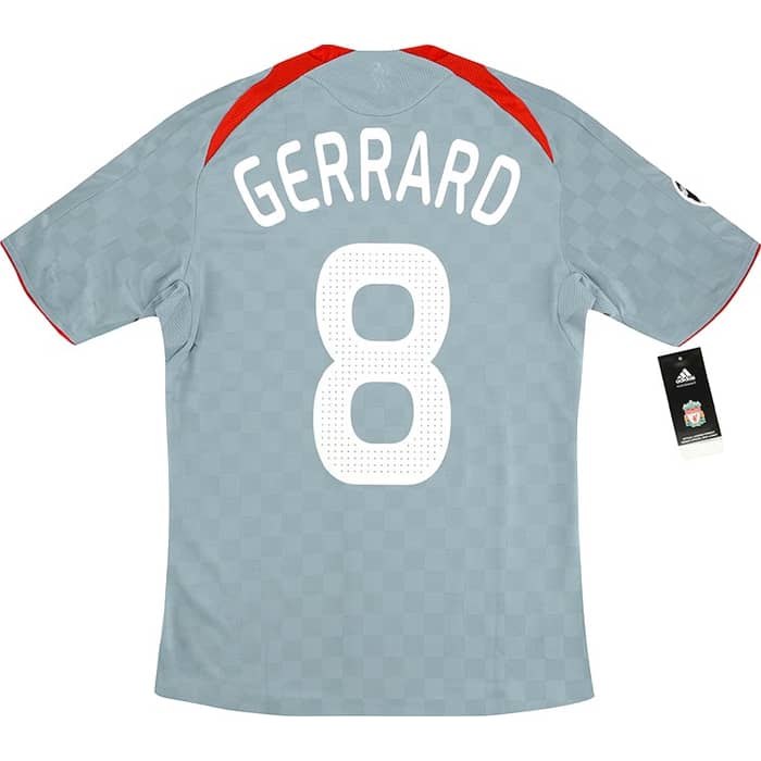 2008-09 Liverpool Player Issue CL Away Shirt Gerrard #8